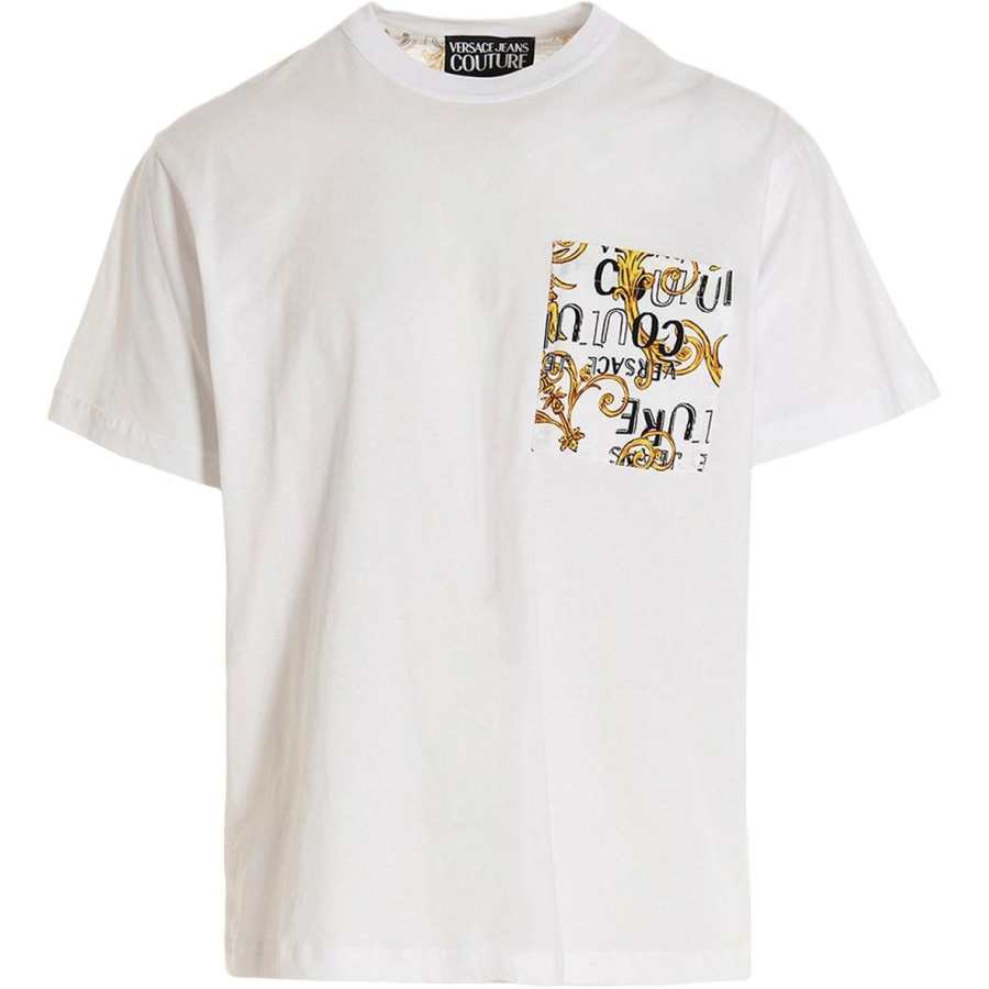 VERSACE JEANS COUTURE 【Previous Season】Barocco-print contrasting T-shirt