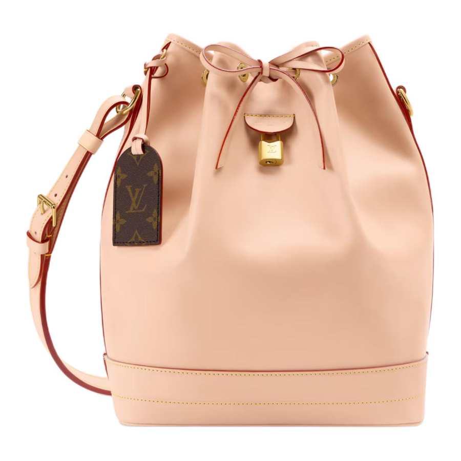 LOUIS VUITTON NOE Cow Leather Bucket Bag, Shoulder Bag, Crossbody Bag Medium Women's Beige