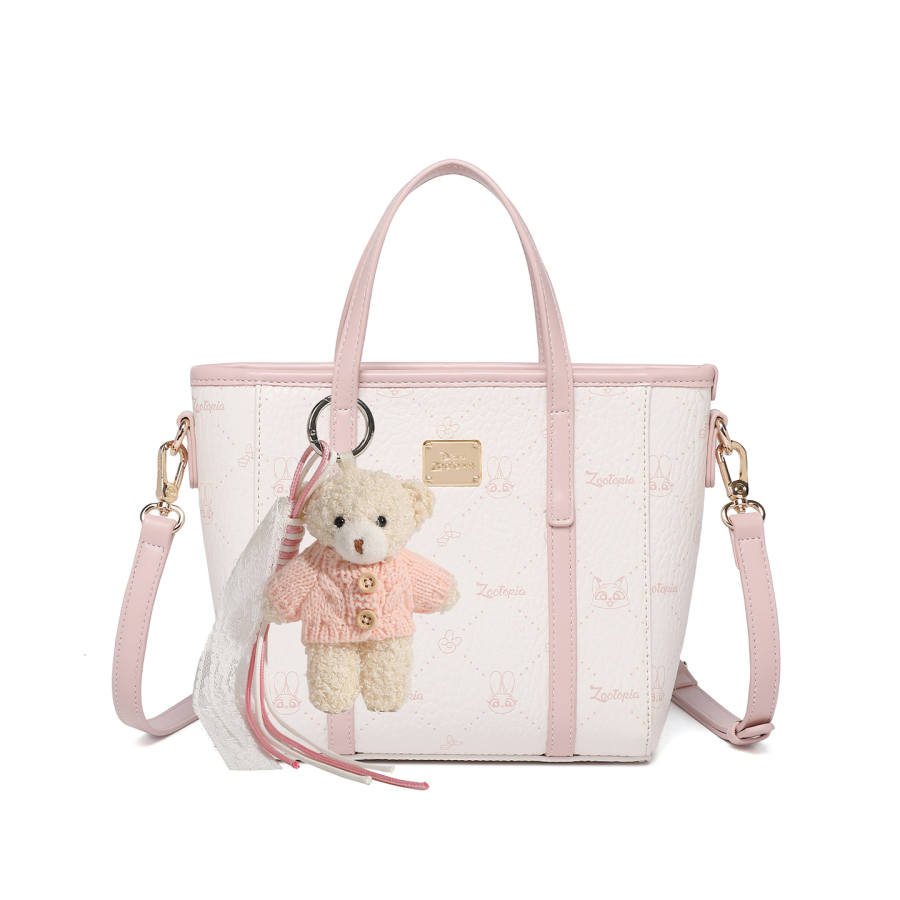 Disney Zootopia PVC One Shoulder Handbag Regular Women's Pink/Blue