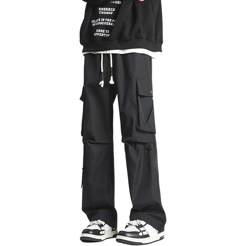 MONTVOO Casual Pants Unisex Thickened And Fleece Lined Straight Fit Pants