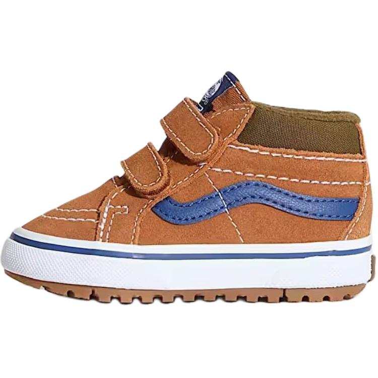 Vans MTE Waterproof Mid top Toddler Shoes Brown Blue Infant And Toddler