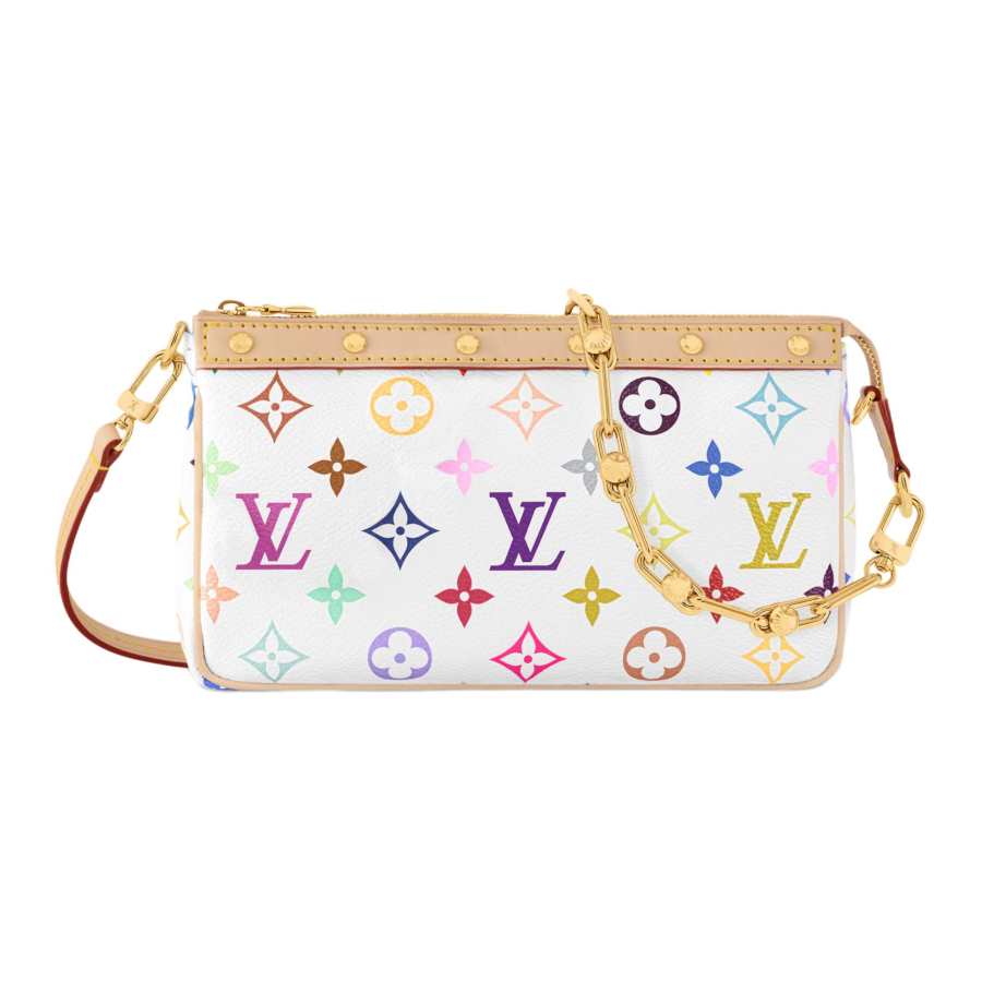 LOUIS VUITTON X Takashi Murakami Pochette Accessoires White Multicolored