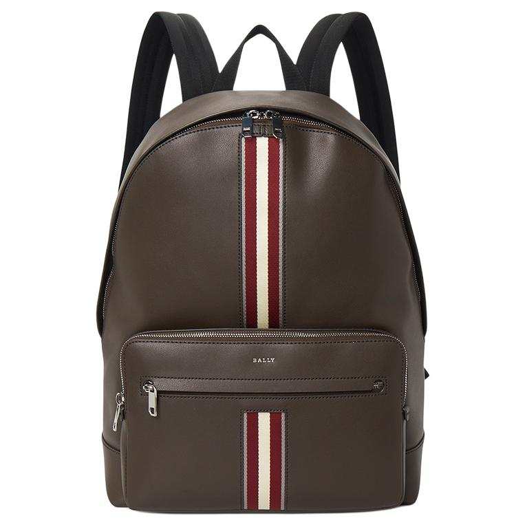 BALLY BALLY Calfskin Backpack Men's Brown