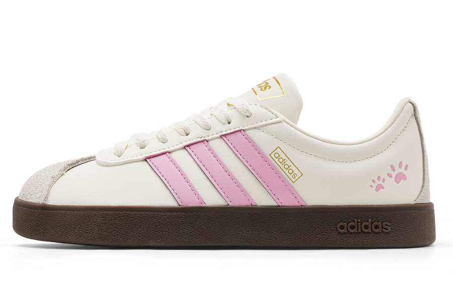 Adidas Adidas VL COURT 2.0 Sweet Style Girlish Lightweight Slip Resistant Lightweight Anti Slip Low top German Army Trainers