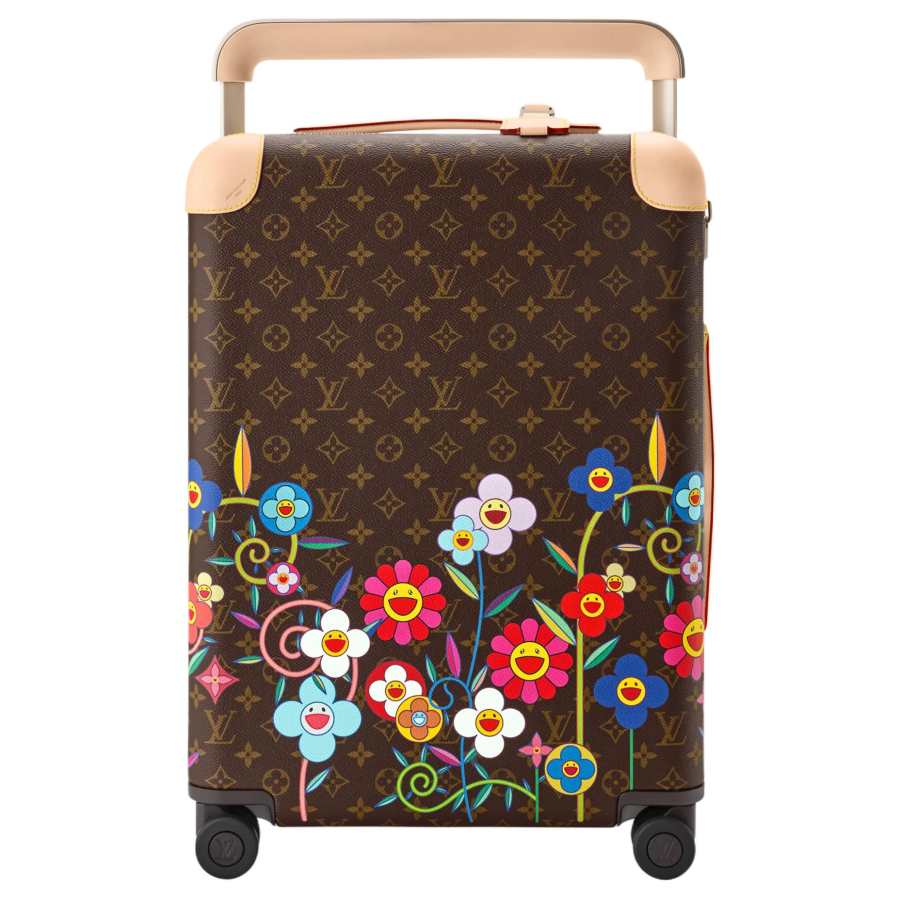 LOUIS VUITTON Takashi Murakami Collaboration Horizon Monogram Garden Coated Canvas Trolley Bag 22 Inch Unisex Brown