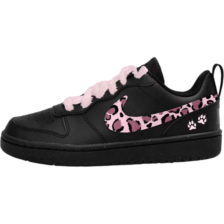 Nike Nike Court Borough Low top Skateboard Shoes Black Pink Teenagers