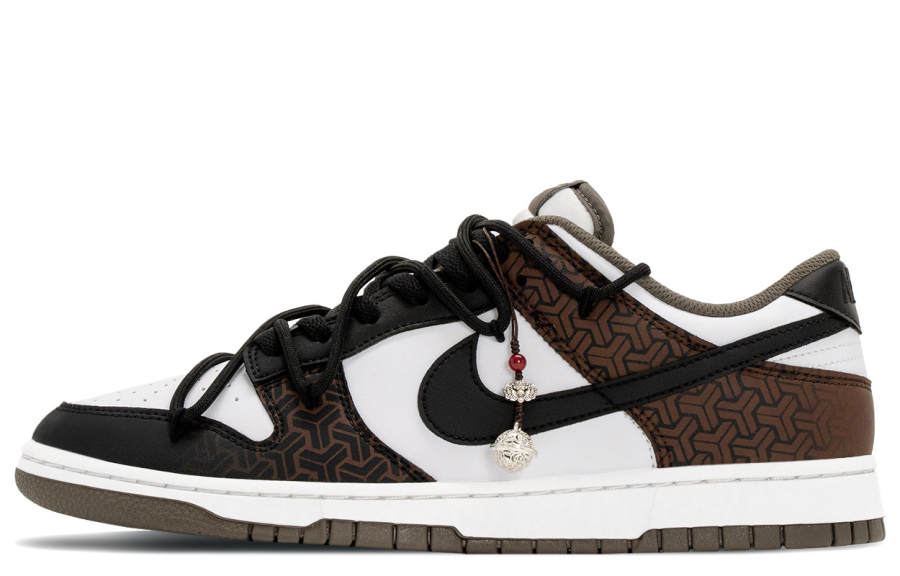 Nike Nike Dunk Year Of Horse Lotus Root Ao Bing, Nian He Abrasion Resistant Low top Skateboard Shoes Men's Black Red