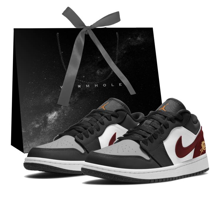 Jordan Jordan Air Jordan 1 Ink Mystery Sequence Leather Abrasion Resistant Breathable Abrasion Resistant Breathable Low top
