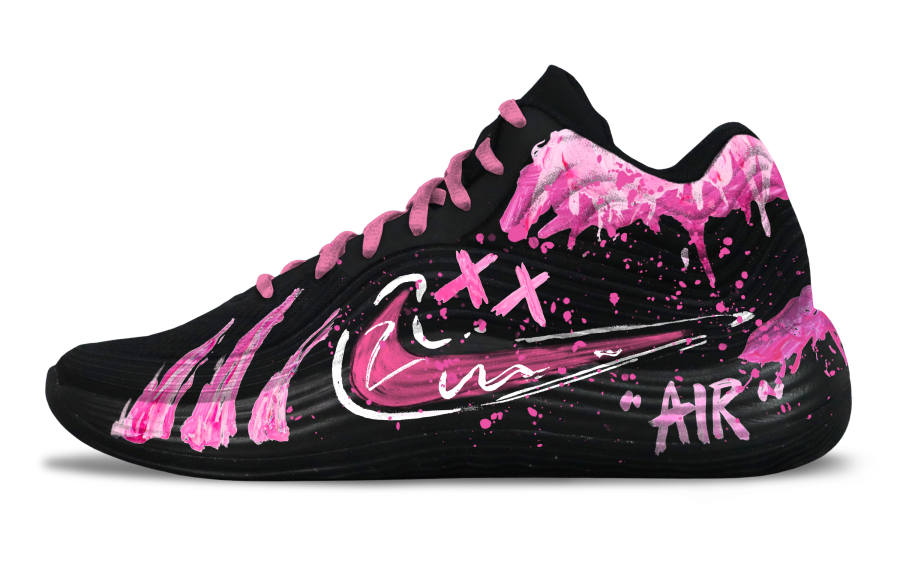 Nike Nike Precision 8 Mid top Basketball Shoes Unisex Black Pink