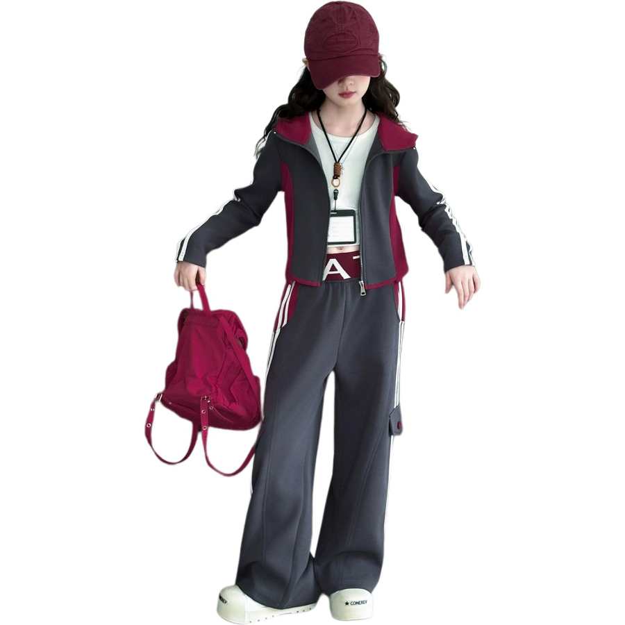 Lanza Casual Sportswear Spring Fall Gray Teenagers