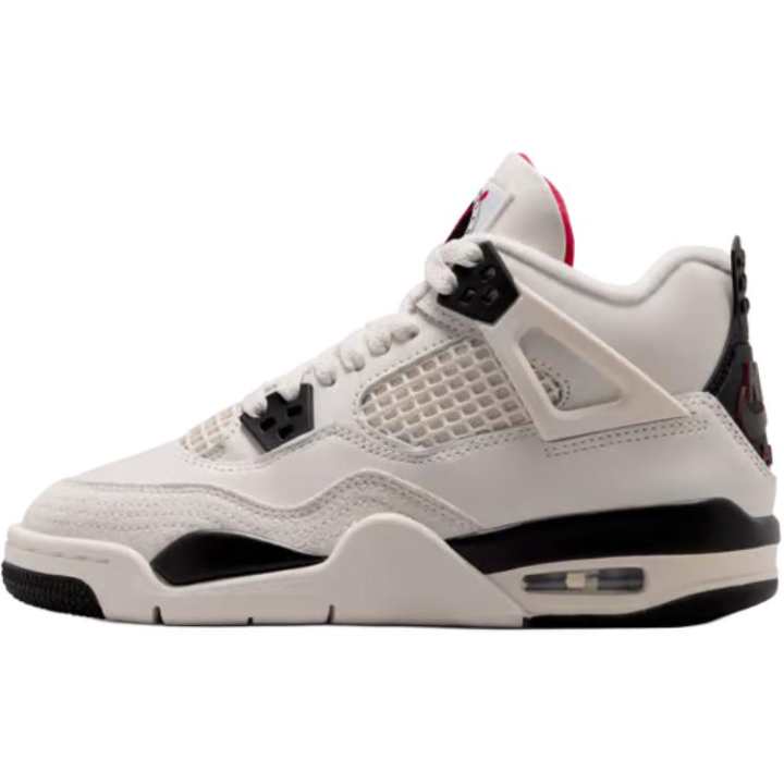 Jordan Jordan Air Jordan 4 Low top Basketball Shoes White Black Unisex