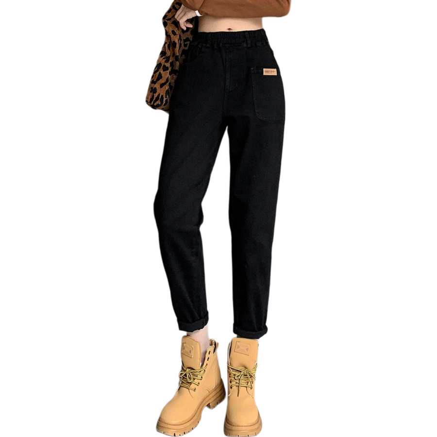 Tonlion Jeans Women's Black Moderate Harem Pants