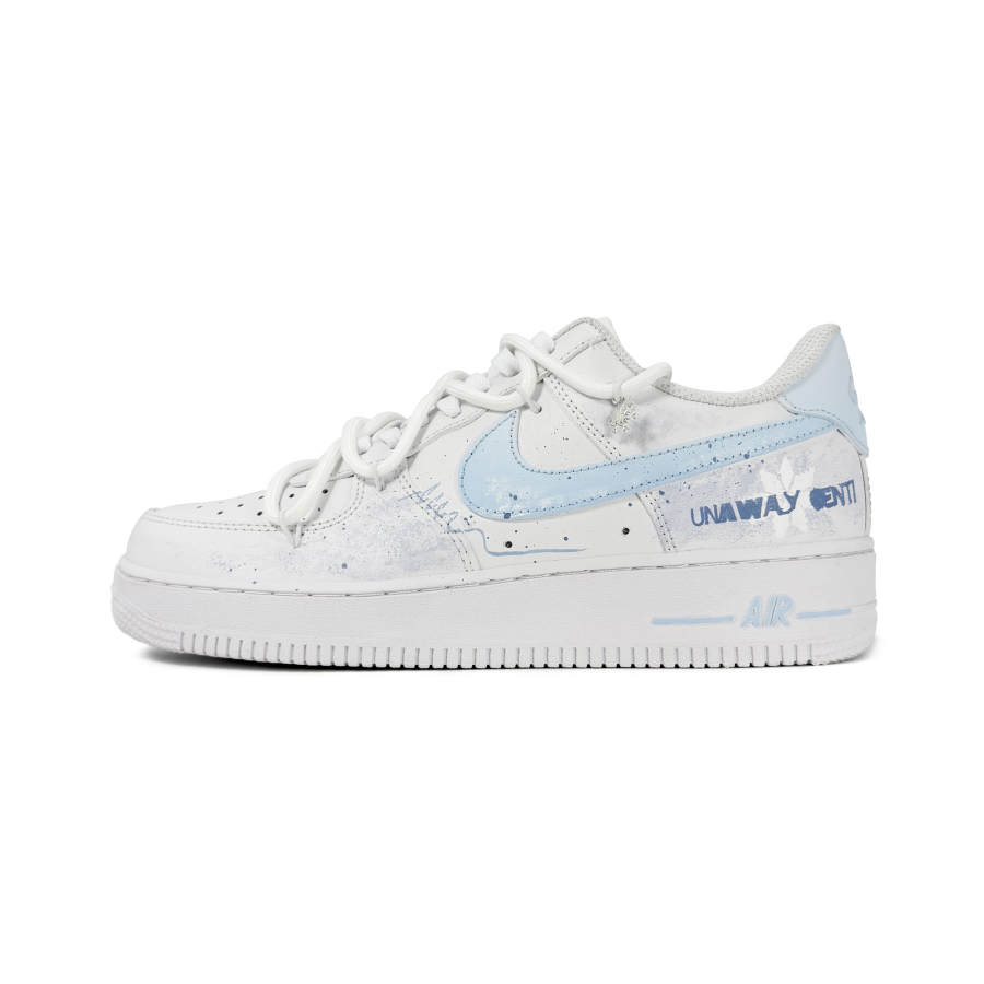 Nike Nike Air Force 1 Winter Fair Island Abrasion Resistant Low top Skateboard Shoes Unisex