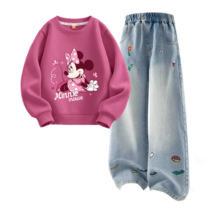 Disney Kids Casual Sportswear Crew Neck Moderate
