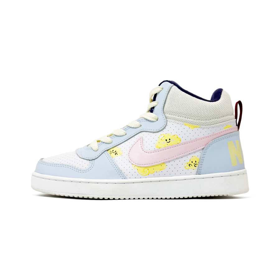 Nike Nike Court Borough Abrasion Resistant Breathable Mid top Kids' Skateboarding Shoes Unisex