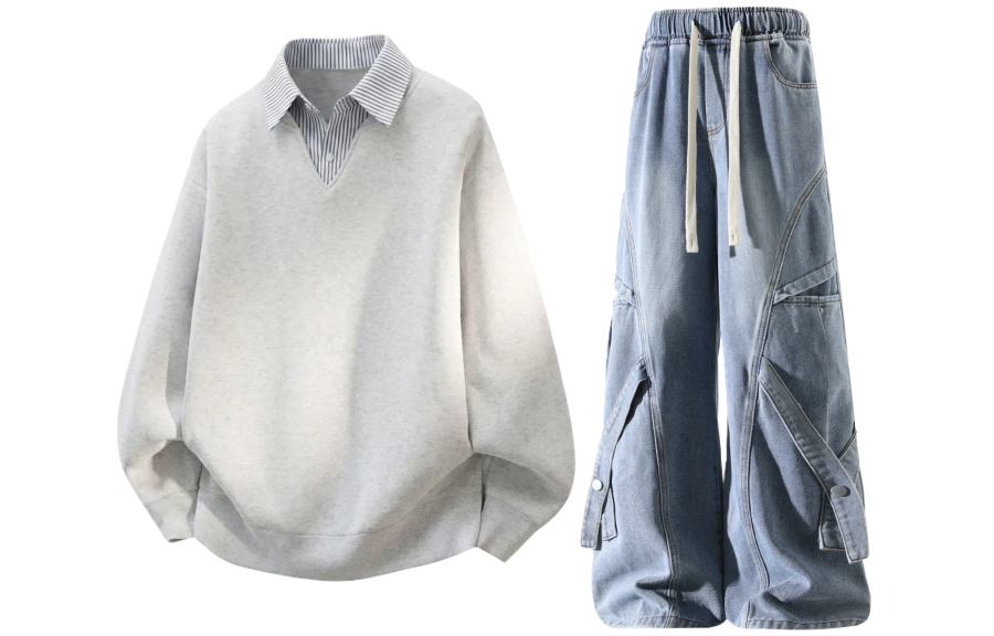 GWAF Casual Sportswear Unisex Shirt Collar Moderate