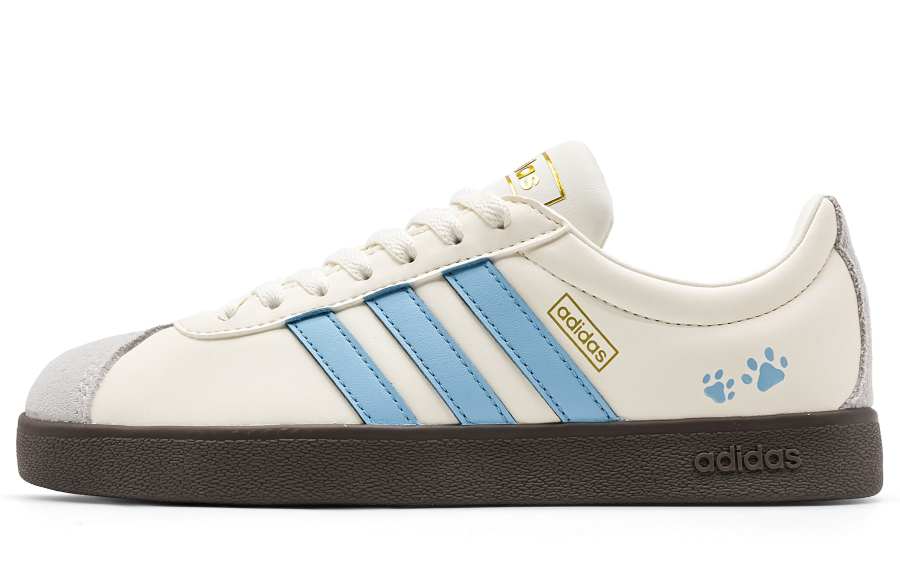 Adidas Adidas VL COURT 2.0 Green Purple Holiday Lightweight Slip Resistant Lightweight Anti Slip Low top German Army Trainers