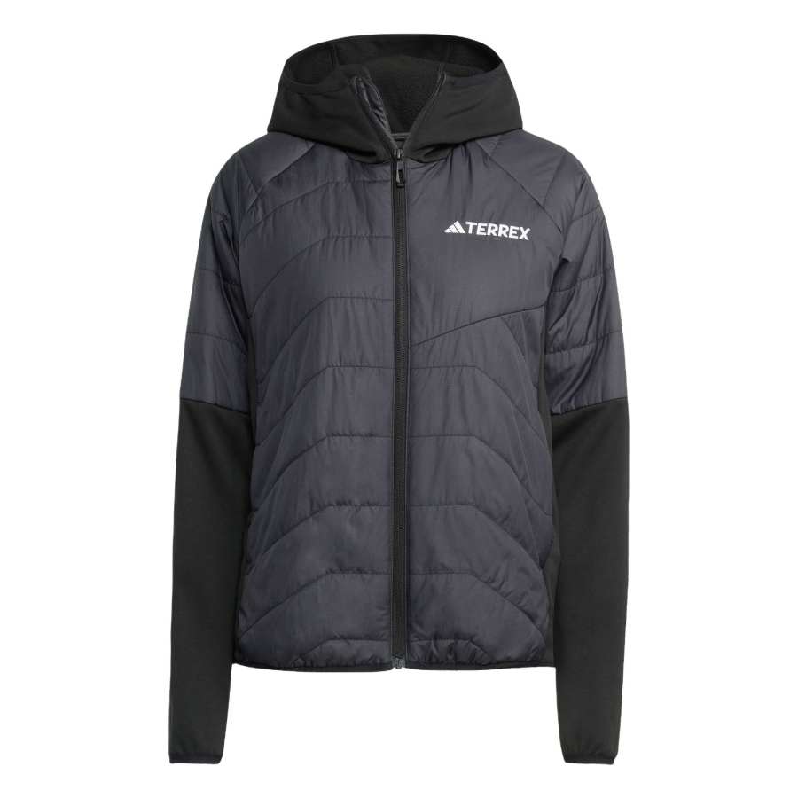 Adidas Adidas Terre FW25 MULTI HYBRID HOODED JACKET Outdoor Thermal Fleece Lined Patchwork Sports Hooded Long Sleeved