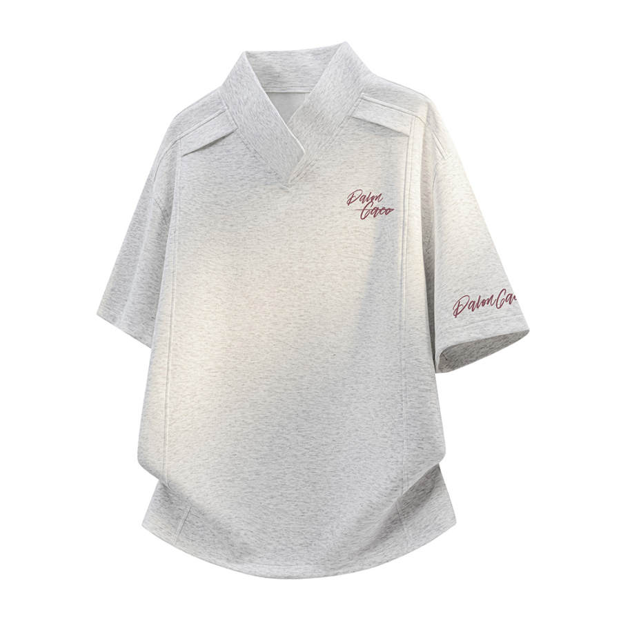 PAL ONGACO T Shirts Unisex Polo Collar Moderate Heavyweight