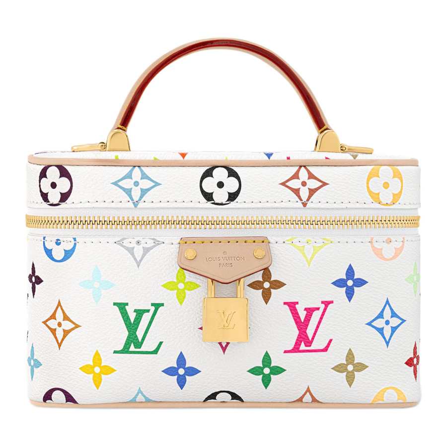 LOUIS VUITTON X Takashi Murakami Vanity Chain Pouch White Multicolored