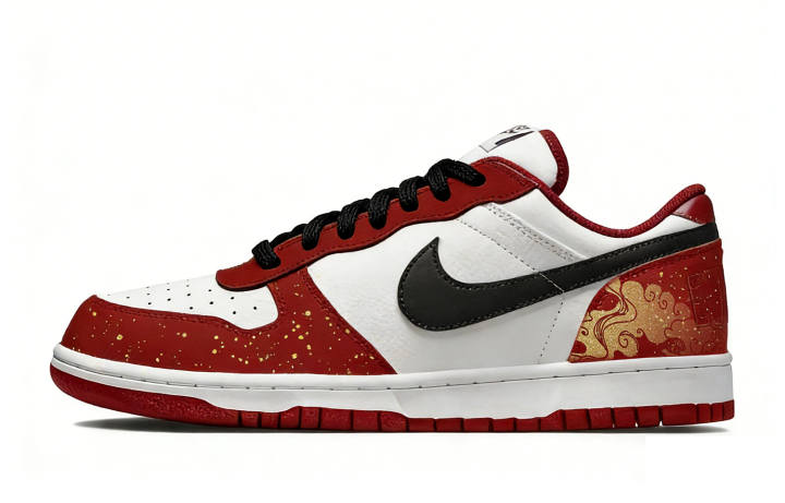 Nike Nike Big Auspicious Clouds Abrasion Resistant Breathable Low top Skateboard Shoes Men's Red