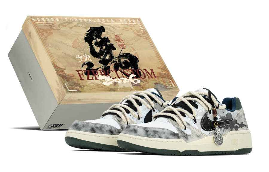 Nike Nike Full Force CNY Selection, Year Of The Horse, Racing Horse Abrasion Resistant Abrasion Resistant Low top