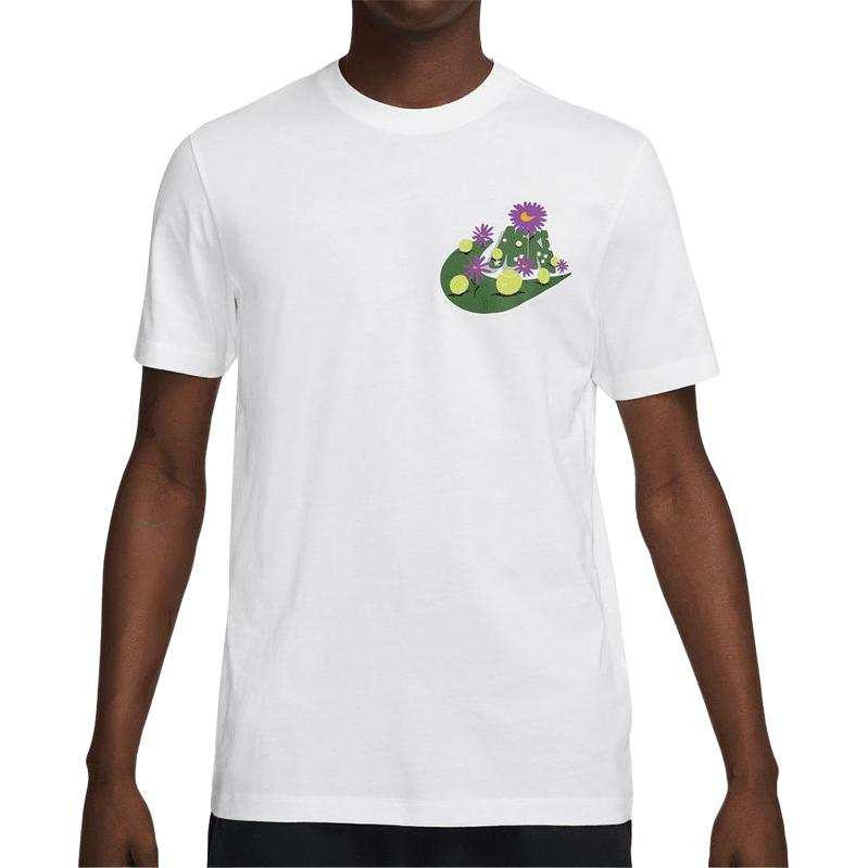 Nike Nike Court T Shirts Men's White Crew Neck