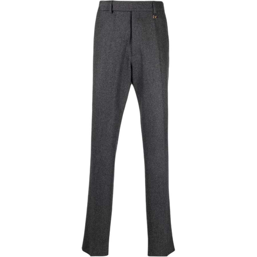 FENDI Casual Pants Men's Gray Moderate Slim Fit Pants