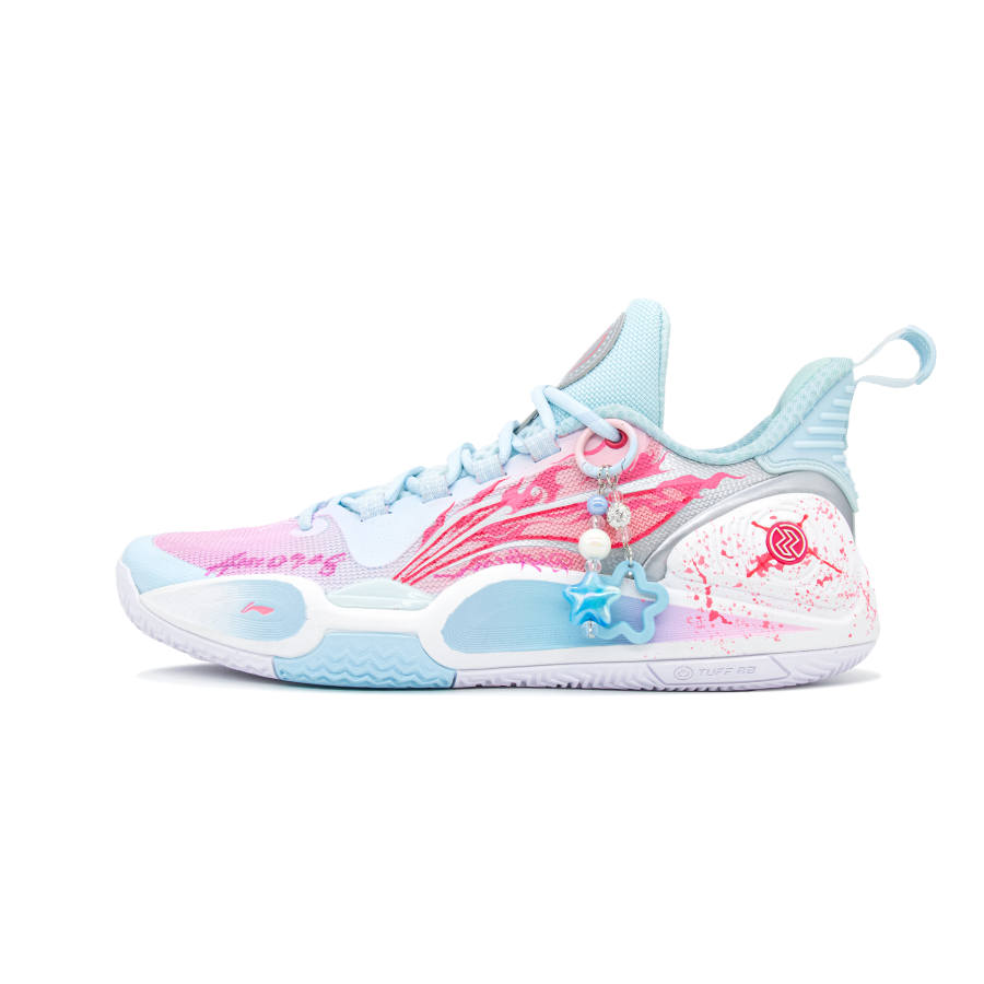 Li-Ning Li Ning Speed 9 Starry Flame Heart Low top Basketball Shoes Men's Blue