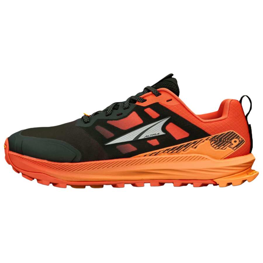 Altra Lone Peak 9+ Running Shoes Men's Black Orange