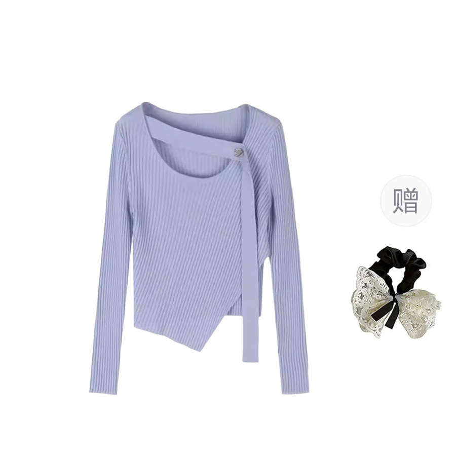 CPAURA Knitwear Women's Image Color+Hair Tie Included Moderate Base Layer