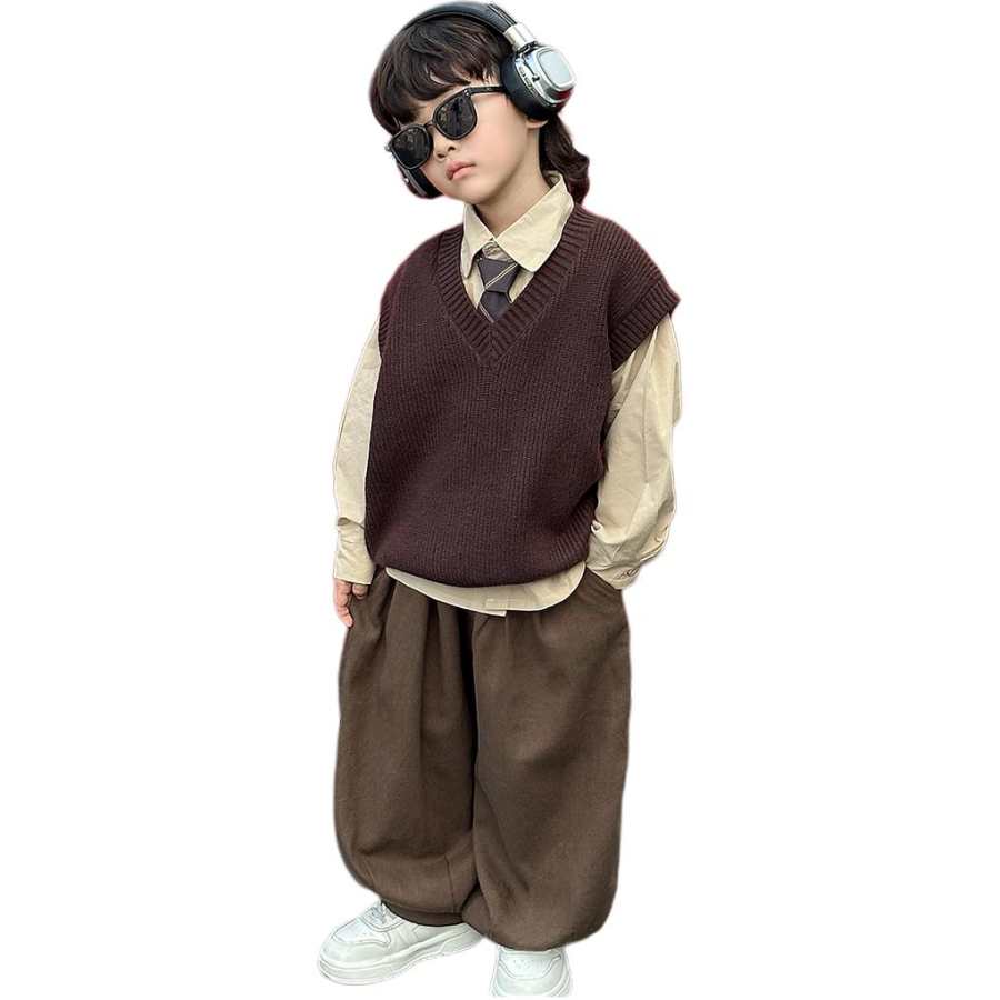 Lanza Casual Sportswear Spring Fall Khaki Children Aged 3 7 Years Old