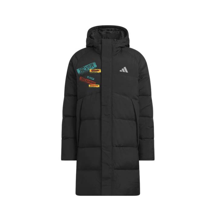 Adidas Adidas Down Jackets Unisex Black Hooded Moderate