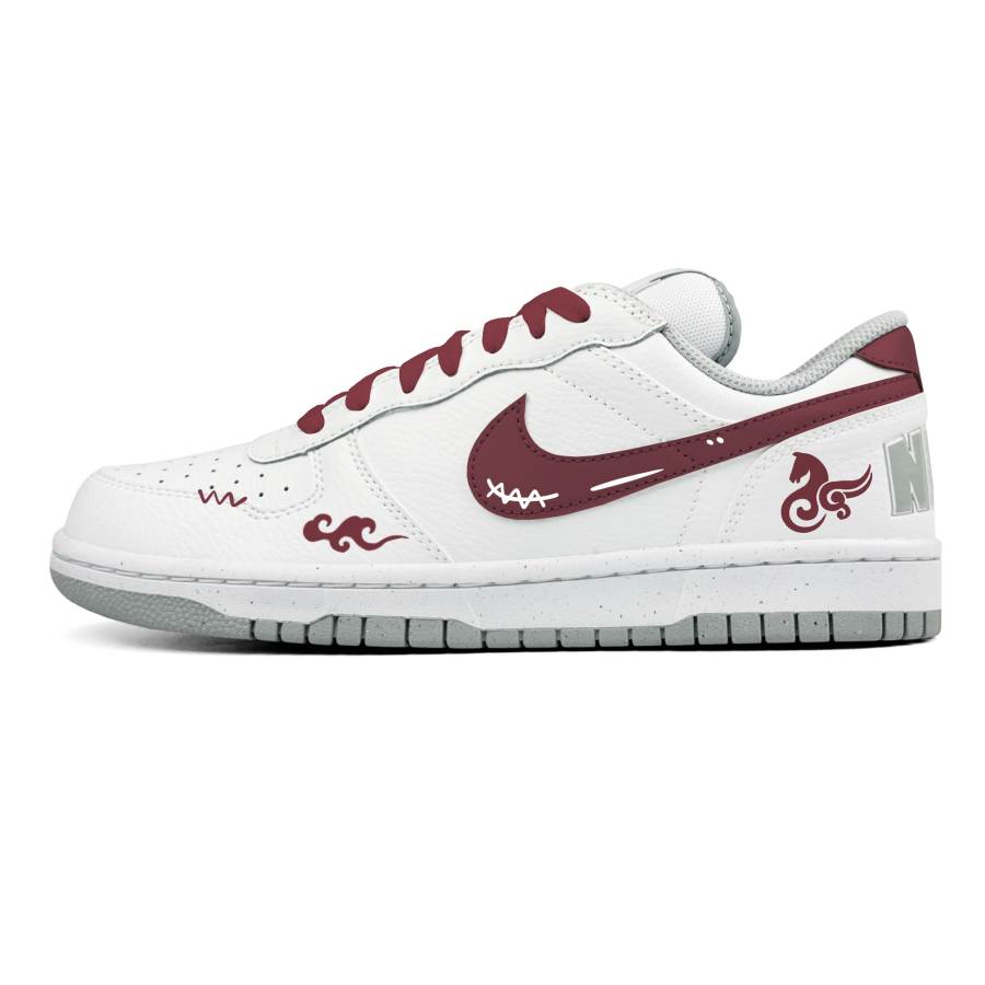 Nike Nike Big Steam Rose, Leading The Way Abrasion Resistant Slip Resistant Low top Skateboard Shoes Men's Red Brown