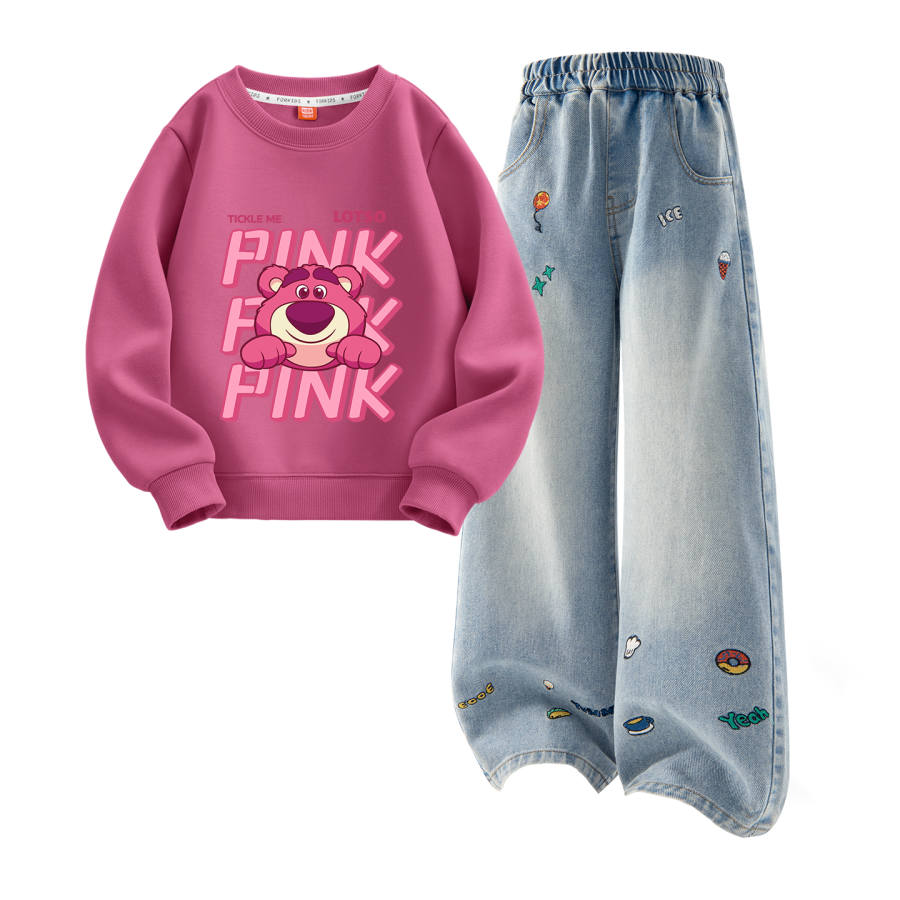 Disney Kids Casual Sportswear Crew Neck Moderate
