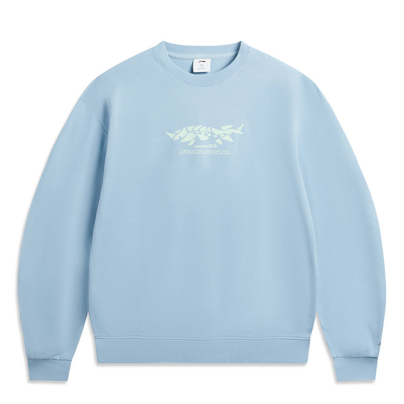 Li-Ning Li Ning Outdoor CF Tracing Sweatshirt Unisex Forget Me Not Blue