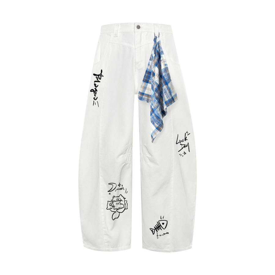PAL ONGACO Jeans Unisex Moderate Scimitar Pants