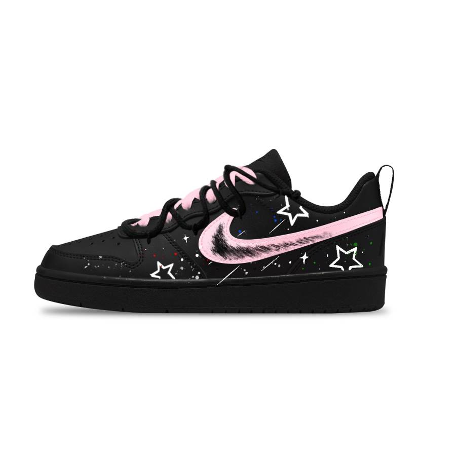 Nike Nike Court Borough Synthetic Leather Abrasion Resistant Abrasion Resistant Low top Kids' Skateboarding Shoes Unisex