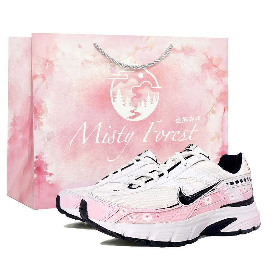 Nike Nike Initiator Cushioning Abrasion Resistant Breathable Low top Casual City Commuting Running Shoes Women's Pink White