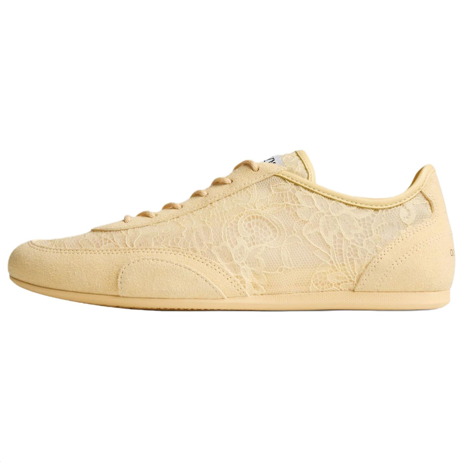 Jimmy Choo Sunny F Leather Low top Casual Shoes Women's Yellow