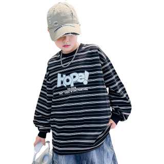 PLANDOO Kids Sweatshirts Crew Neck Moderate
