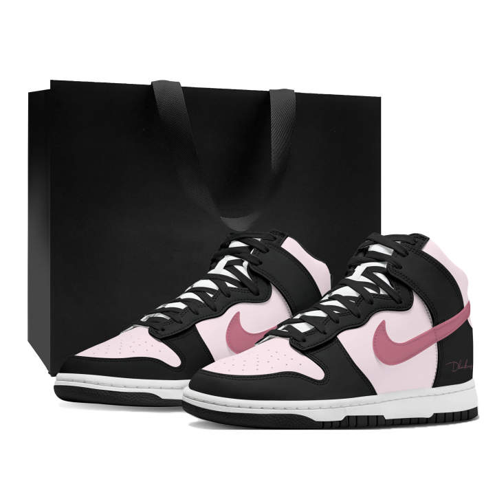 Nike Nike Dunk Thermal Cushioning Abrasion Resistant High top Skateboard Shoes Women's Black