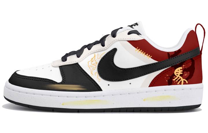 Nike Nike Court Borough Low top Skateboard Shoes Women's Black White Red