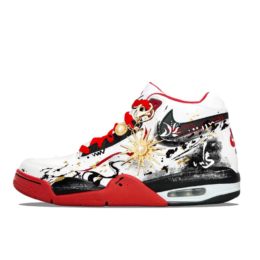 Nike Nike Flight Legacy Abrasion Resistant Slip Resistant Mid top Vintage Basketball Shoes Men's