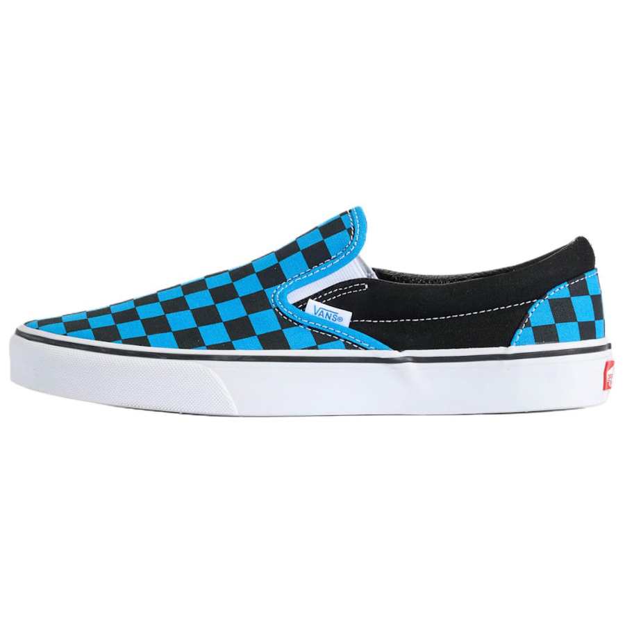 Vans CLASSIC SLIP on Skateboard Shoes Unisex Black Blue