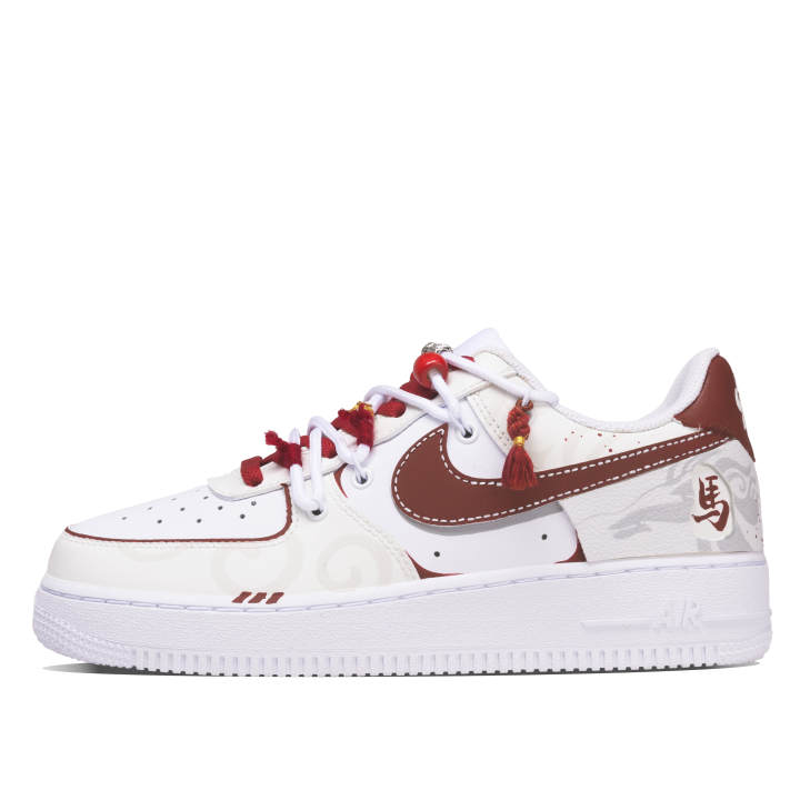 Nike Nike Air Force 1 Spirit Horse New Year Blessing Leather Abrasion Resistant Slip Resistant