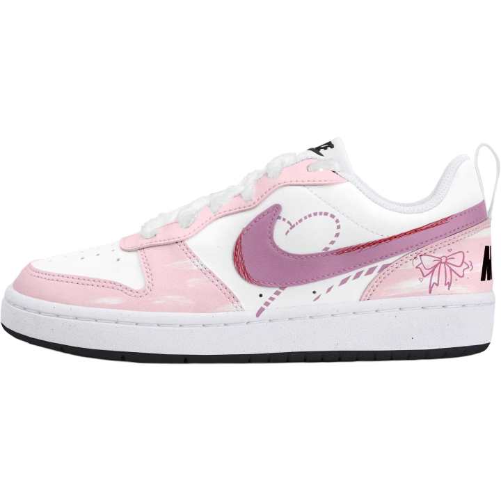 Nike Nike Court Borough Low top Skateboard Shoes Women's White Pink