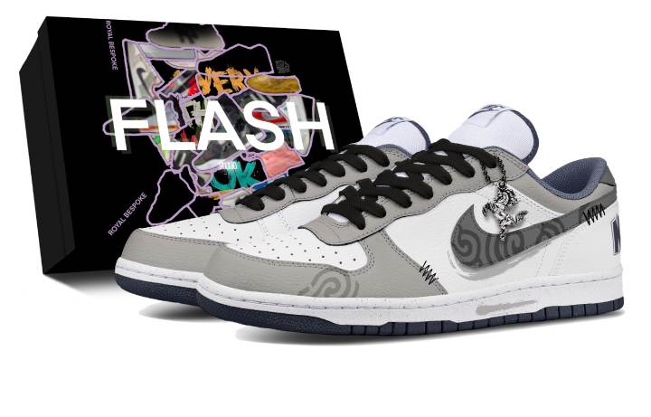 Nike Nike Big White Moon Box, Box Included Leather Abrasion Resistant Abrasion Resistant Low top Skateboard Shoes Men's