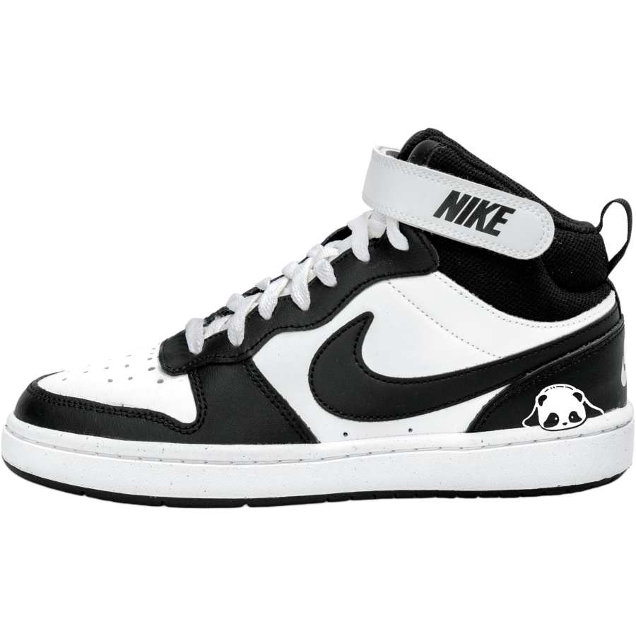 Nike Nike Court Borough 2 Mid top Kids' Skateboarding Shoes Black Teenagers