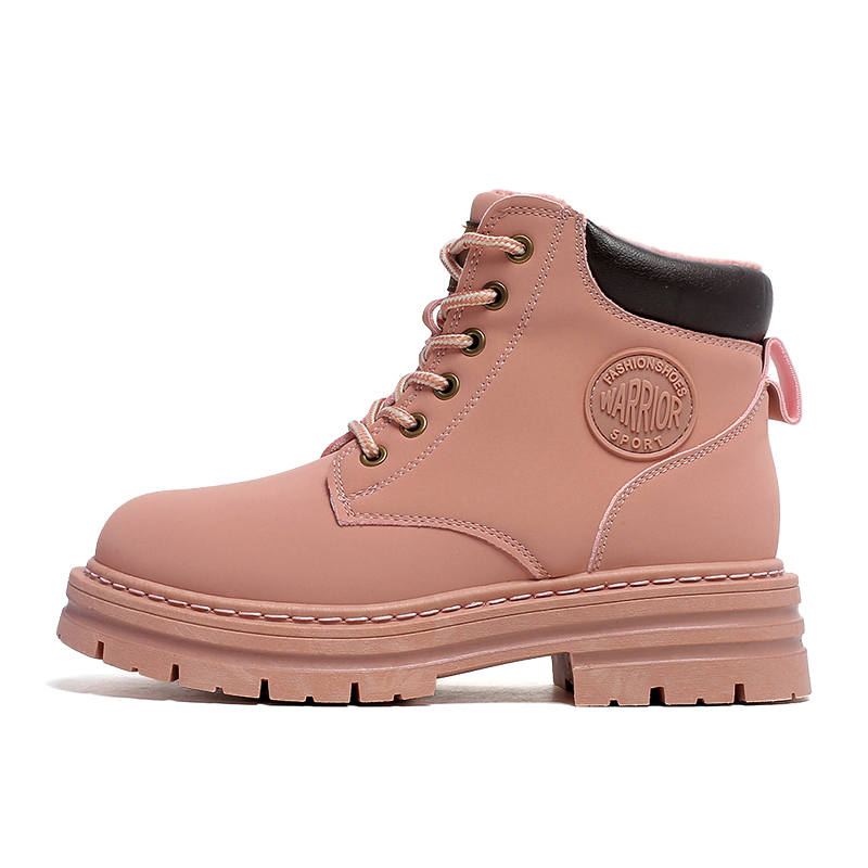 WARRIOR WARRIOR Combat Boots Women's Pink Black Colorway